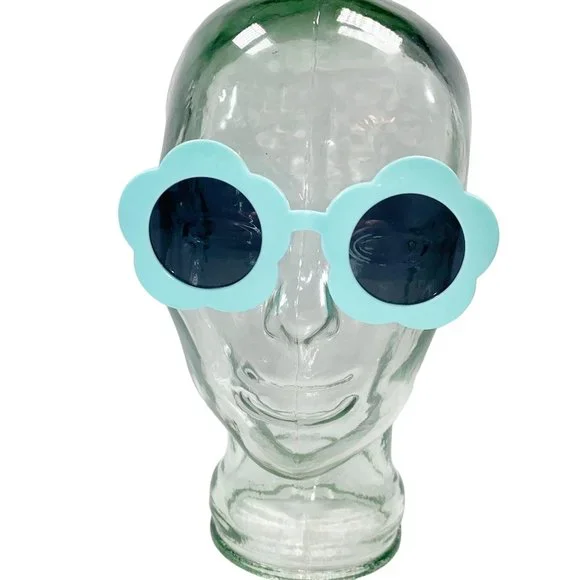 Blue Flower Power Sunglasses - Picture 7 of 11